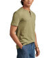 ფოტო #7 პროდუქტის Men's Linen Short Sleeve Henley T-shirts