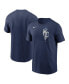 Фото #1 товара Men's Navy Kansas City Royals City Connect Wordmark T-Shirt