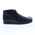 Фото #1 товара Clarks Wallabee Boot 26155512 Mens Black Leather Lace Up Chukkas Boots