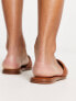 Фото #5 товара ALDO Elanaa padded flat sandals in tan leather