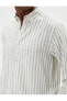 Slim Fit Gömlek Klasik Yaka Düğmeli Uzun Kollu