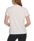 ფოტო #2 პროდუქტის Women's Cotton Embellished-Logo T-Shirt