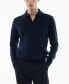Фото #1 товара Men's 100% Merino Wool Long- Sleeved Polo Shirt