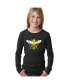 ფოტო #1 პროდუქტის Big Girl's Word Art Long Sleeve T-Shirt - Bee Kind