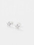 Фото #5 товара Kingsley Ryan sterling silver 6mm crystal star stud earrings in silver