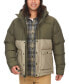 Фото #1 товара Men's Fordham Colorblocked Quilted Full-Zip Down Jacket with Zip-Off Hood