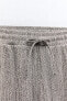 Фото #7 товара Широкие брюки с текстурным узором ZARA