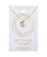 14K Gold Plated and Crystal Best Friends Forever Pendant Necklace