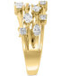 Фото #4 товара EFFY® Diamond Multi-Shape Scatter Ring (3/4 ct. t.w.) in 14k Gold