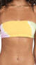 Фото #1 товара LSpace 278522 Women's Beach Wave Bikini Top, Diagonal Sunburst, Yellow, Print, M
