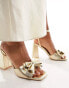 Be Mine Veronika heeled sandals in gold