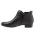 Trotters Major T1762-017 Womens Black Wide Leather Ankle & Booties Boots 6
