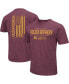 Фото #1 товара Men's Maroon Minnesota Golden Gophers OHT Military-Inspired Appreciation Flag 2.0 T-shirt