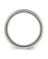 ფოტო #2 პროდუქტის Titanium Polished X-Design Grooved Flat Wedding Band Ring