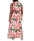 Фото #2 товара Plus Size Floral-Print Maxi Dress