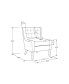 Фото #10 товара 36.8" Polyester Iona Accent Chair