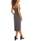 Women's Cowlneck Sleeveless Bodycon Slip Dress