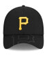Фото #2 товара Men's Black Pittsburgh Pirates Top Visor 39THIRTY Flex Hat