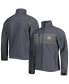 ფოტო #1 პროდუქტის Men's Graphite New York Giants Circle Zephyr Softshell Full-Zip Jacket
