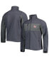 Фото #1 товара Men's Graphite New York Giants Circle Zephyr Softshell Full-Zip Jacket