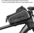 Фото #12 товара Rockbros Bicycle Frame Bag Waterproof for Mobile Phones up to 6.0 Inches with Headphone Hole Mobile Phone Holder Touchscreen Bottom Opening/Side Opening