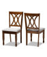 Фото #1 товара Augustine Modern and Contemporary Fabric Upholstered 2 Piece Dining Chair Set Set