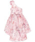 Фото #3 товара Платье для малышей Speechless Розовое Платье с одним плечом и Asymmetrical Hem