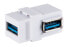 ShiverPeaks BS08-10042 - Angled - White - USB A - USB A - Female - Female