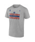 Фото #2 товара Men's Steel Edmonton Oilers 2024 Western Conference Champions Locker Room T-Shirt