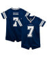 Infant Boys and Girls Trevon Diggs Navy Dallas Cowboys Game Romper Jersey