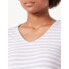 ფოტო #3 პროდუქტის JDY Fransiska Stripe short sleeve v neck T-shirt