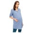 ფოტო #1 პროდუქტის MAMALICIOUS Mercy Maternity 3/4 Sleeve Tunic Blouse