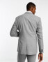 ASOS DESIGN slim suit jacket in grey