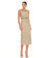 ფოტო #5 პროდუქტის Women's Embellished Sleeveless High Neck Midi Dress