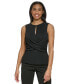 Фото #1 товара Women's Jewel-Neck Cross-Wrap Sleeveless Top