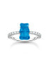 Фото #1 товара Thomas Sabo TR2459-052-1-54 Silver ring w. blue Goldbears