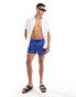 Calvin Klein Ripstop Short Drawstring Swim Shorts in Sapphire Blue