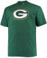 Men's Big and Tall Aaron Rodgers Green Green Bay Packers Player Name Number T-shirt