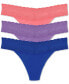 ფოტო #1 პროდუქტის Women's Bliss Perfection One Size Thong 3-Pack Panty 750092MP