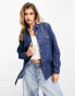 Фото #1 товара Parisian oversized denim shirt in blue