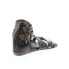 Фото #8 товара Bed Stu Capriana F373037 Womens Gray Leather Hook & Loop Strap Sandals Shoes 6
