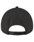 Фото #3 товара Men's Black Cleveland Guardians A-Frame 9FORTY Adjustable Hat