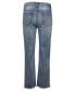 Фото #2 товара Big Girls Button Fly Destructed Straight Leg Jeans