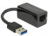 Фото #1 товара Delock 65903 - USB Type-A - RJ-45 - RJ-45 - Black - 0.135 m - Activity - Power
