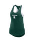 Women's Green Michigan State Spartans Open Hole Razorback Tank Top