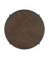 Carlo Round Coffee Table with Wooden Top