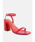 ფოტო #3 პროდუქტის Women's Moon cut Ankle Strap Block Heel Sandals