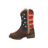 Фото #3 товара Roper American Patriot Square Toe Cowboy Toddler Girls Blue, Brown, Red Casual