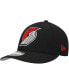 Men's Black Portland Trail Blazers Team Low Profile 59FIFTY Fitted Hat Черный, 7 5/8 - фото #1