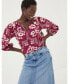 Фото #1 товара Блузка с вышивкой FatFace женская Imogen Broderie Floral